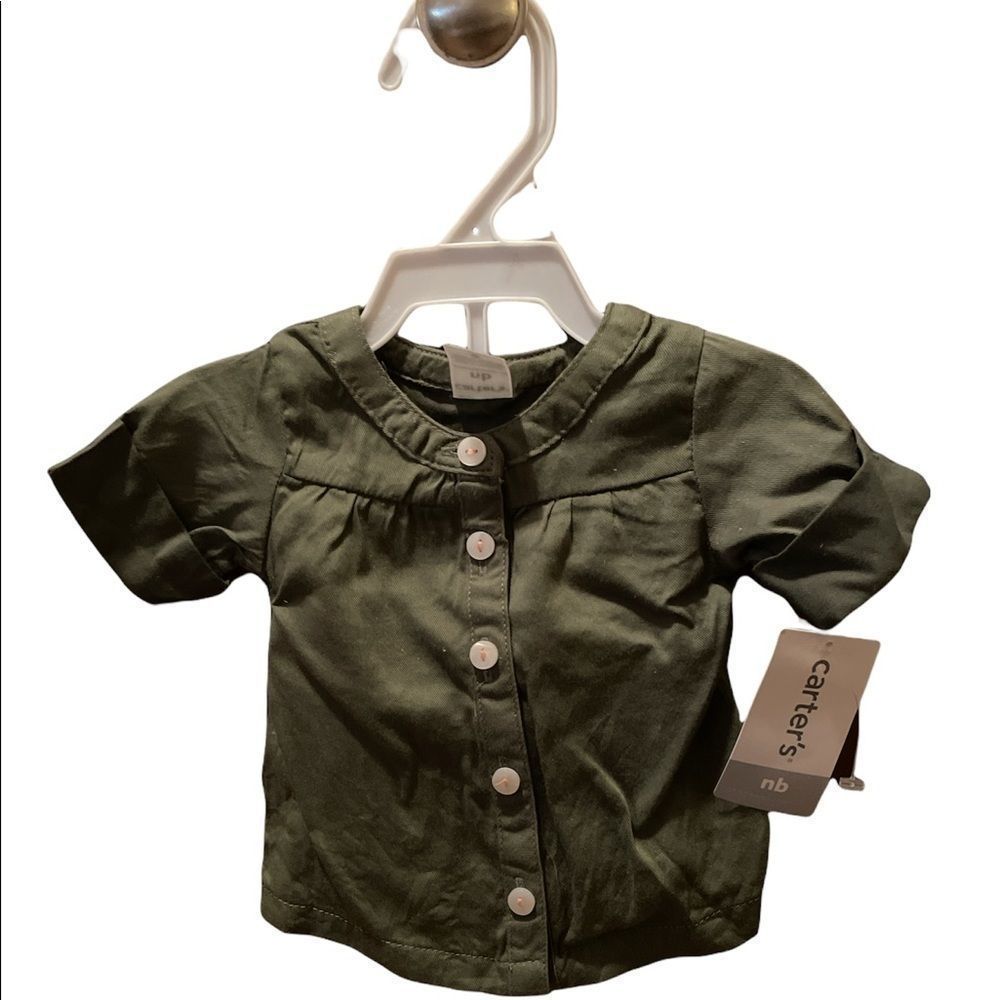 Nwt Carter’s Nb Button Down Blouse
